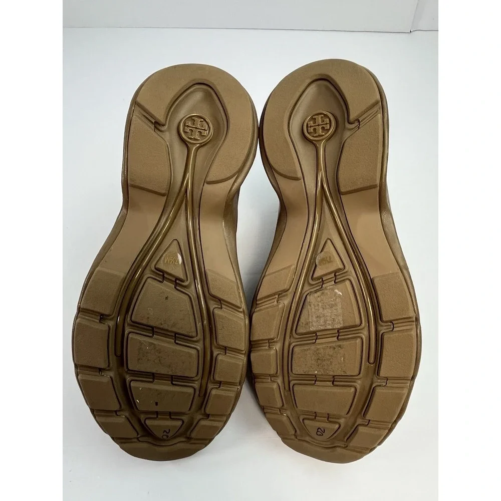 Tory Burch Good Luck X-ray Trainer Leather Brown Size 7.5M - MSRP: $398